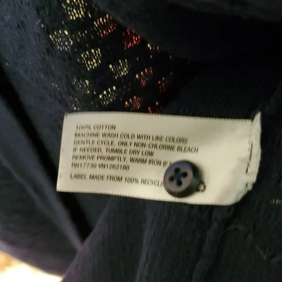 Merona Deep Blue Knit Cardigan Medium - Picture 3 of 7